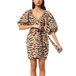 Mara Hoffman Coletta Dress in black and brown XS